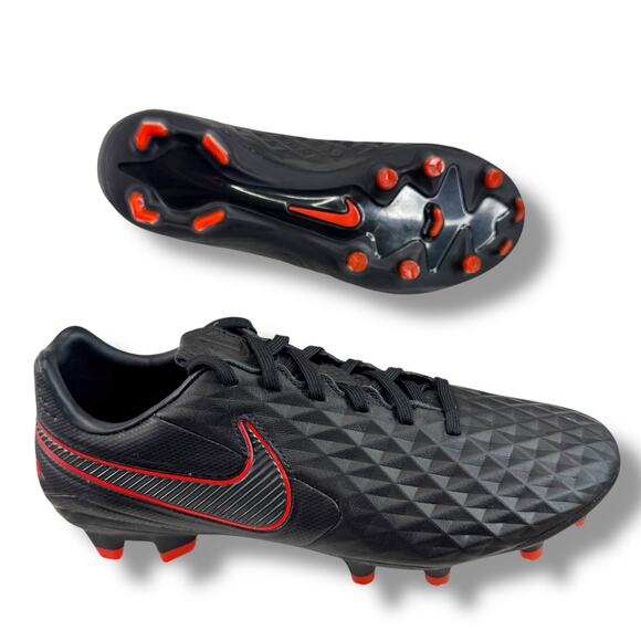 Nike Legend 8 Pro FG Soccer Cleats Men\'s Black Red (AT6133-060) Size 7 US main image 8
